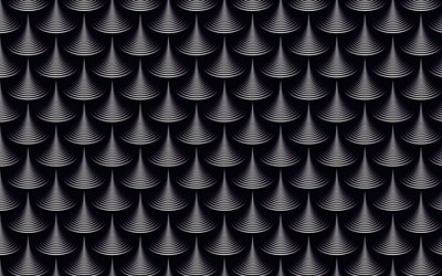 spirale textur, schwarzer hintergrund mit spiralen, squam textur, kreative schwarzen hintergrund