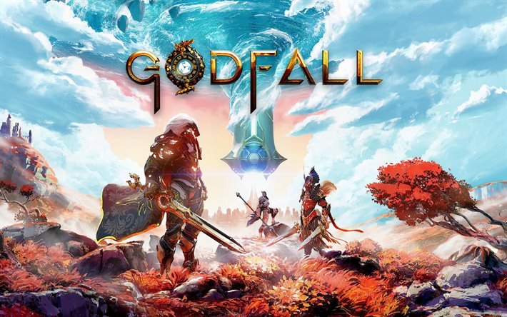 GodFall, p&#244;ster, materiais promocionais, novos jogos, jogos populares