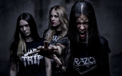 Nervosa, Luana Dametto, Brazilian metal band, Diva Satanica, Prika Amaral, Brazilian rock bands