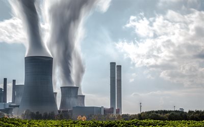 nuclear power plant, nuclear energy, power generation, Nordrhein-Westfalen, Germany