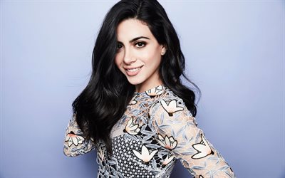 Emeraude Toubia, 4k, Hollywood, smile, american actress, beauty, brunette