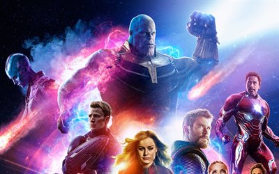 4 Avengers, poster, 2019 film, sanat eseri