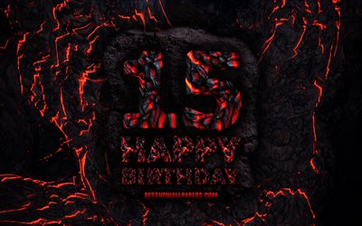 4k, Happy 15 Years Birthday, fire lava letters, Happy 15th birthday, grunge background, 15th Birthday Party, Grunge Happy 15th birthday, Birthday concept, Birthday Party, 15th Birthday