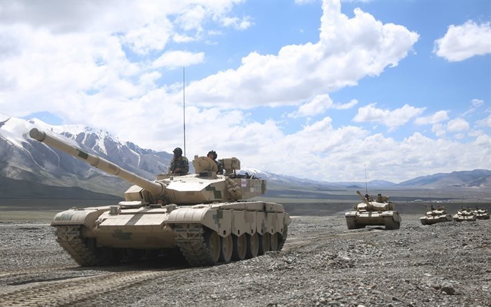 Typ 99 MBT, ZTZ-99, kinesisk huvudstridsvagn, Kina, berg, kinesiska stridsvagnar
