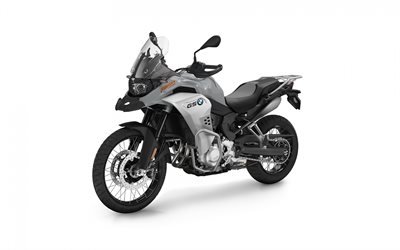BMW F 850 GS Adventure, 2020, front view, exterior, new silver F 850 GS, german motorcycles, BMW