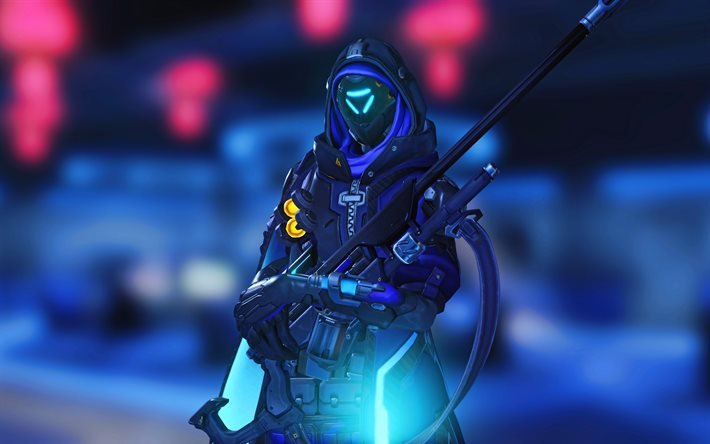 Ana, 4k, personnages Overwatch, jeux 2020, cyber guerriers, tireur, Overwatch, Ana Overwatch