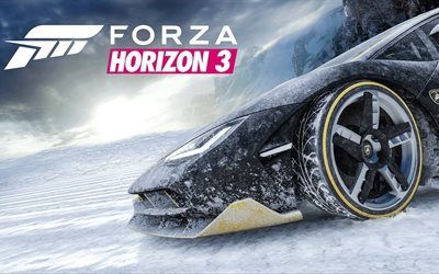 Forza Horizon 3, 2016, Lamborghini Centenario, driving games