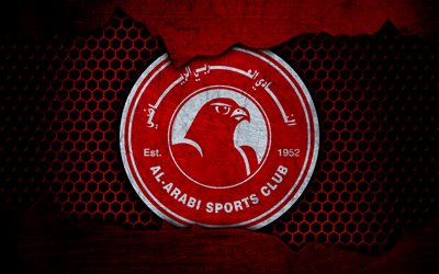Download wallpapers Al-Arabi, 4k, logo, Qatar Stars League, soccer ...