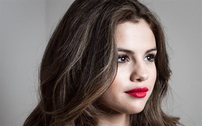 Selena Gomez, 4k, portre, Amerikalı şarkıcı, fotoğraf &#231;ekimi, makyaj, UNICEF iyi Niyet El&#231;isi