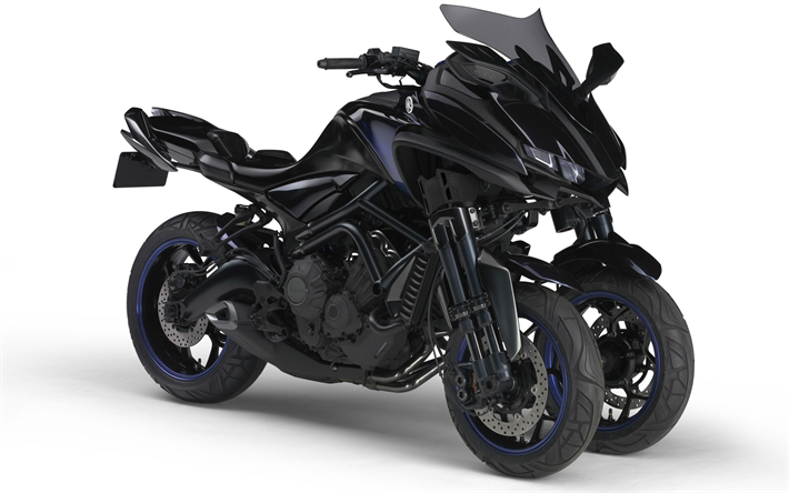 Yamaha MWT-9, 2018, 4k, trehjulig motorcykel, nya motorcyklar, Japanska motorcyklar, Yamaha