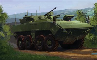 VPK-7829 Bumerang, véhicule de combat d'infanterie, Boomerang, Fédération de Russie, véhicule blindé de transport de troupes, véhicules blindés russes