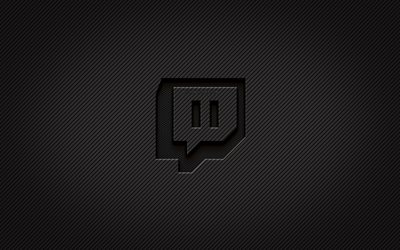 Download wallpapers Twitch carbon logo, 4k, grunge art, carbon background,  creative, Twitch black logo, social network, Twitch logo, Twitch for  desktop free. Pictures for desktop free