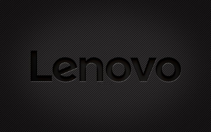 Download wallpapers Lenovo carbon logo, 4k, grunge art, carbon background,  creative, Lenovo black logo, brands, Lenovo logo, Lenovo for desktop free.  Pictures for desktop free