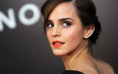 Emma Watson, 4k, actress, beauty, brunette