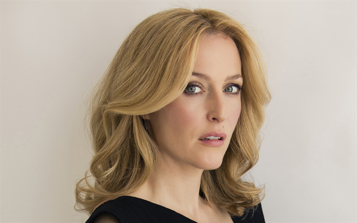 Gillian Anderson, portrait, 4k, American actress, Hollywood, X-Files