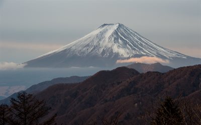 Fujiyama, Japani, toimii kerrostulivuori, Fuji, vuori