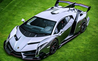 Lamborghini Veneno, 4k, hypercars, 2017 cars, italian cars, supercars, Lamborghini
