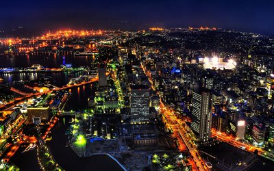 Shibuya, 4k, nightscapes, Tokio, moderneja rakennuksia, Aasiassa, Japani