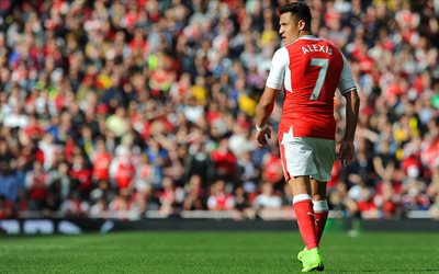 Alexis Sanchez, FC Arsenal, jogadores de futebol, Os Artilheiros, Premier League, O Arsenal