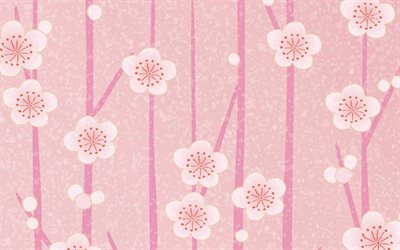 padr&#227;o de flores rosa, 4k, trabalho art&#237;stico, padr&#245;es de rosas, padr&#245;es florais, fundo com flores, padr&#227;o de flores abstratas, texturas florais, arte decorativa, fundos florais rosa