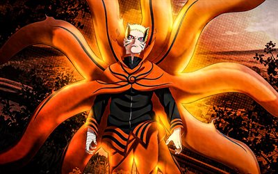 Uzumaki Naruto, 4k, fire, Naruto characters, protagonist, Naruto, manga, Uzumaki Boruto, samurai, Naruto Uzumaki