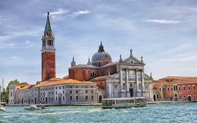 San Giorgio Maggiore, Venetsia, kirkko, kes&#228;ll&#228;, Italia