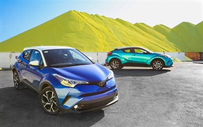Toyota C-HR, 4k, factory, 2018 cars, crossovers, new C-HR, Toyota