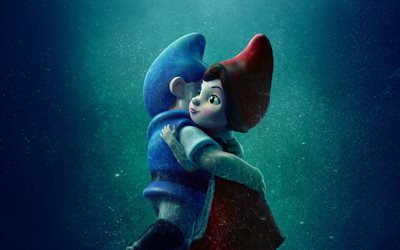Gnomeo et Juliette 2, 2018 film, 3D, d&#39;animation, de Gnomeo et Juliette Sherlock Gnomes