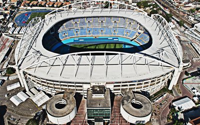 Engenhao, Estadio Olimpico Nilton Santos, Rio de Janeiro, Botafogo stadium, Brazilian football stadium, top view, Brazil, stadiums, Botafogo