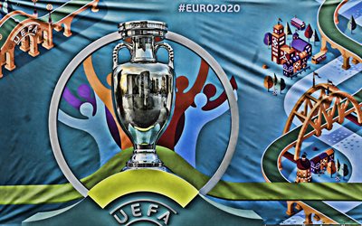 UEFA Euro 2020, palkinnon, hopea kuppi, Euro 2020, jalkapalloturnaus, Euroopassa, 2020 UEFA European Football Championship
