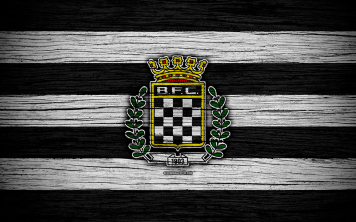 Branca, 4k, Portekiz, Ilk Lig, futbol, ahşap doku, Branca FC Futbol Kul&#252;b&#252; logo, FC Branca