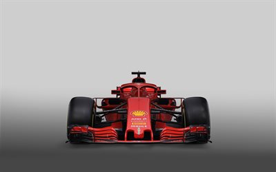 Ferrari SF71H, 2018 cars, Formula 1, new ferrari f1, F1, new cockpit protection, Ferrari 2018, SF71H, Ferrari