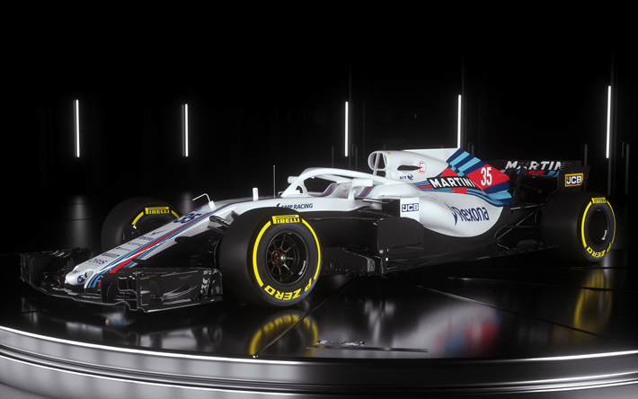 2018 1 FW41 Williams, 2018, Form&#252;l, Yeni araba yarışı, HALO savunma, yeni pilot koruma, sezon, F1, Williams