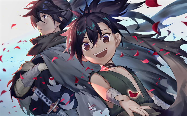 Hyakkimaru and Dororo, manga, Dororo characters, Hyakkimaru, TeOsamu zuka, artwork, Dororo