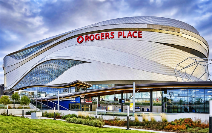 rogers place, edmonton oilers, die kanadischen eishockey-arena, edmonton, alberta, kanada, stadion, nhl, hockey
