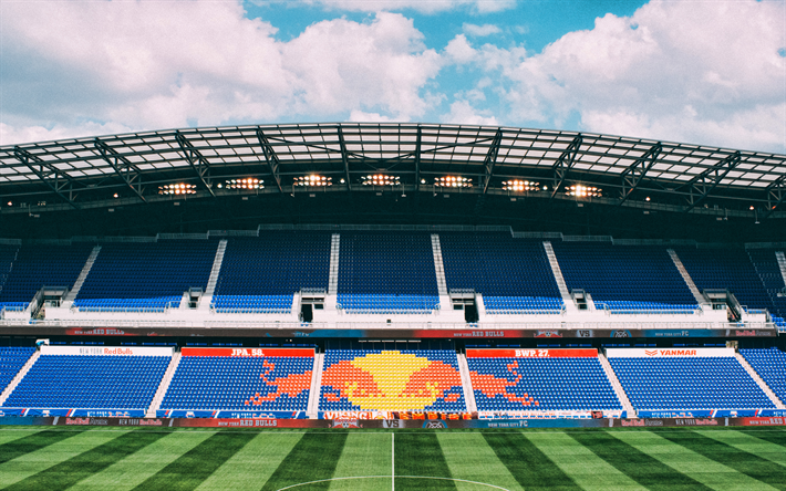 Red Bull Arena, 4k, MLS, un stade vide, le football, le stade de football New York Red Bulls, Stade, &#233;tats-unis, dans le New Jersey, american stades, les New York Red Bulls, le FC