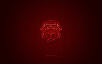 gibraltar national football team emblem, uefa, rotes logo, rote faser, hintergrund, gibraltar fu&#223;ball-team-logo, fu&#223;ball, gibraltar