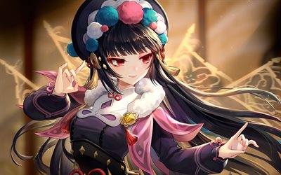 yun jin, artwork, genshin impact, protagonist, manga, yun jin genshin impact, kimono