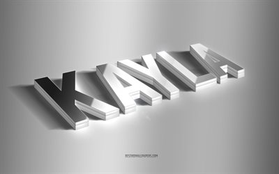 kayla, silberne 3d-kunst, grauer hintergrund, hintergrundbilder mit namen, kayla-name, kayla-gru&#223;karte, 3d-kunst, bild mit kayla-namen