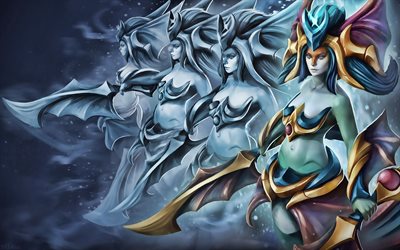 Naga Siren, kadın karakterler, Dota 2, karanlık, sanat, Dota2, Naga Siren Dota