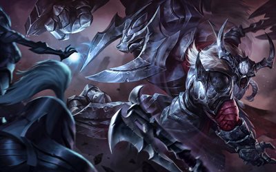 Alistar, darkness, MOBA, League of Legends characters, artwork, warrior, monsters, League of Legends