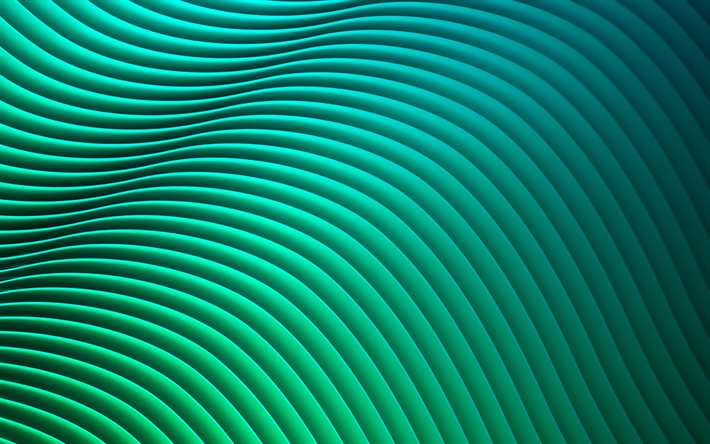 azul 3D ondas, fondo azul, 3D ondas textura, ondas azules, texturas 3D, ilustraci&#243;n, abstracto ondas