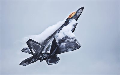 Lockheed Martin F-22 Raptor combattant, HDR, avions de combat, avions de combat &#224; r&#233;action, Lockheed Martin, de l&#39;Arm&#233;e am&#233;ricaine