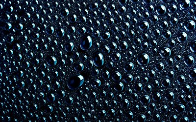 water drops texture, 4k, macro, water drops, water backgrounds, drops texture, water
