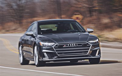 Audi S7 Sportback, highway, 2021 cars, luxury cars, HDR, 2021 Audi S7 Sportback, german cars, Audi
