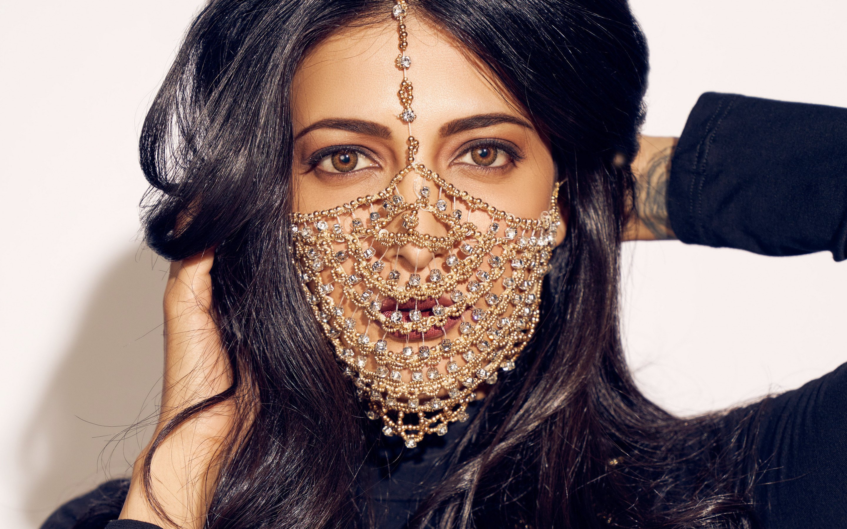 Download Wallpapers Shruti Haasan Portrait Indian Actress Jewelry