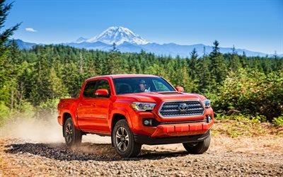 toyota tacoma trd, 4k, offroad, 2019 autos, w&#252;ste, hdr, 2019 toyota tacoma, japanische autos, toyota