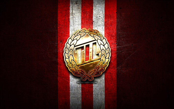 ترومسو, الشعار الذهبي, إليتسيرين, خلفية معدنية حمراء, كرة القدم, نادي كرة القدم النرويجي, شعار نادي ترومسو, ترومسو إيل