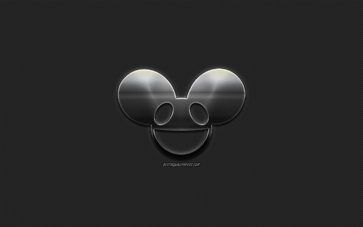 Deadmau5, logo, metallic art, Canadian DJ, emblem, deadmau5 logo, creative art, Joel Thomas Zimmerman