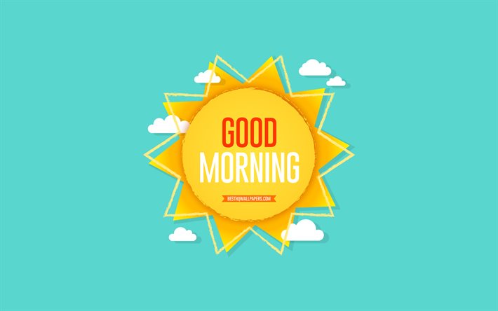 God morgon, solen mot himlen, morgon begrepp, god morgon begrepp, solen, kreativ konst, god morgon vykort
